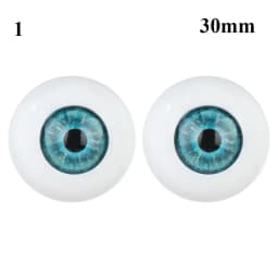 24mm 30mm Blue Brown Green Doll Acrylic Eyes Doll Eyeball For BJD Doll Making Crafts DIY Eyes Accessories Doll Animals Parts