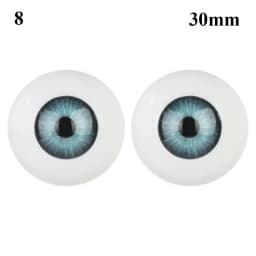 24mm 30mm Blue Brown Green Doll Acrylic Eyes Doll Eyeball For BJD Doll Making Crafts DIY Eyes Accessories Doll Animals Parts