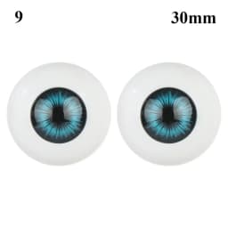 24mm 30mm Blue Brown Green Doll Acrylic Eyes Doll Eyeball For BJD Doll Making Crafts DIY Eyes Accessories Doll Animals Parts