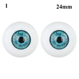24mm 30mm Blue Brown Green Doll Acrylic Eyes Doll Eyeball For BJD Doll Making Crafts DIY Eyes Accessories Doll Animals Parts