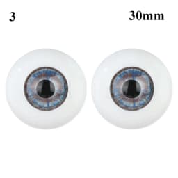 24mm 30mm Blue Brown Green Doll Acrylic Eyes Doll Eyeball For BJD Doll Making Crafts DIY Eyes Accessories Doll Animals Parts