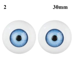 24mm 30mm Blue Brown Green Doll Acrylic Eyes Doll Eyeball For BJD Doll Making Crafts DIY Eyes Accessories Doll Animals Parts