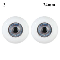 24mm 30mm Blue Brown Green Doll Acrylic Eyes Doll Eyeball For BJD Doll Making Crafts DIY Eyes Accessories Doll Animals Parts