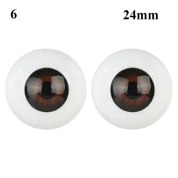 24mm 30mm Blue Brown Green Doll Acrylic Eyes Doll Eyeball For BJD Doll Making Crafts DIY Eyes Accessories Doll Animals Parts