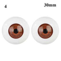 24mm 30mm Blue Brown Green Doll Acrylic Eyes Doll Eyeball For BJD Doll Making Crafts DIY Eyes Accessories Doll Animals Parts