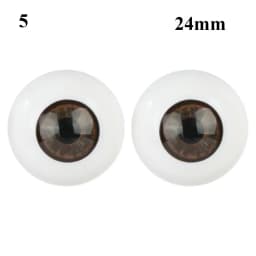 24mm 30mm Blue Brown Green Doll Acrylic Eyes Doll Eyeball For BJD Doll Making Crafts DIY Eyes Accessories Doll Animals Parts