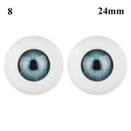 24mm 30mm Blue Brown Green Doll Acrylic Eyes Doll Eyeball For BJD Doll Making Crafts DIY Eyes Accessories Doll Animals Parts