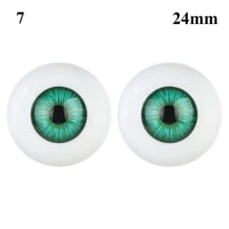 24mm 30mm Blue Brown Green Doll Acrylic Eyes Doll Eyeball For BJD Doll Making Crafts DIY Eyes Accessories Doll Animals Parts