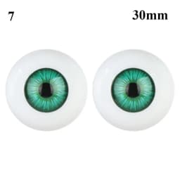 24mm 30mm Blue Brown Green Doll Acrylic Eyes Doll Eyeball For BJD Doll Making Crafts DIY Eyes Accessories Doll Animals Parts