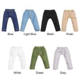 Fashion Denim Long Pants Doll Tights Pants Leggings For 1/11 1/12 Mini Doll Casual Wears Pants Clothes
