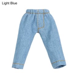 Fashion Denim Long Pants Doll Tights Pants Leggings For 1/11 1/12 Mini Doll Casual Wears Pants Clothes