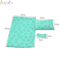 Cute 43cm New Born Doll Accessories Sleeping Bag Set For 18 Inch American,BJD,DIY Girl Dolls Bedding Suits For Gilrs