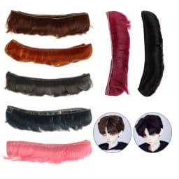 5CM DIY Accessories 1/6 1/4 1/3 Short Curly Wigs Doll Fringe Hair Toy Toupee Mini Tresses High-Temperature