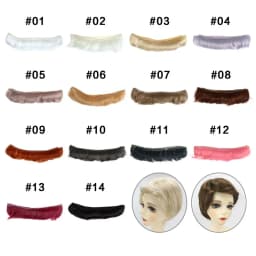 5CM DIY Accessories 1/6 1/4 1/3 Short Curly Wigs Doll Fringe Hair Toy Toupee Mini Tresses High-Temperature