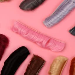 5CM DIY Accessories 1/6 1/4 1/3 Short Curly Wigs Doll Fringe Hair Toy Toupee Mini Tresses High-Temperature