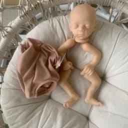 15inches Bebe Reborn Kit Blessing Sleeping Newborn Baby DIY Unpainted Reborn Blank Doll Parts Muñecas Kit Reborn кукла реборн