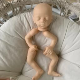 15inches Bebe Reborn Kit Blessing Sleeping Newborn Baby DIY Unpainted Reborn Blank Doll Parts Muñecas Kit Reborn кукла реборн
