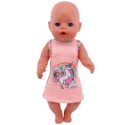 2 Pcs/Set Cute Pajamas Doll Accessories Clothes Dress For 18 Inch Girl Doll & 43 cm New Baby Doll,Our Generation,gifts