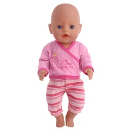 2 Pcs/Set Cute Pajamas Doll Accessories Clothes Dress For 18 Inch Girl Doll & 43 cm New Baby Doll,Our Generation,gifts