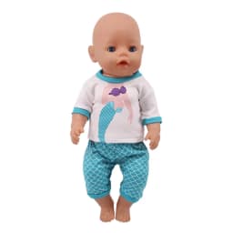 2 Pcs/Set Cute Pajamas Doll Accessories Clothes Dress For 18 Inch Girl Doll & 43 cm New Baby Doll,Our Generation,gifts