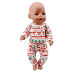 2 Pcs/Set Cute Pajamas Doll Accessories Clothes Dress For 18 Inch Girl Doll & 43 cm New Baby Doll,Our Generation,gifts