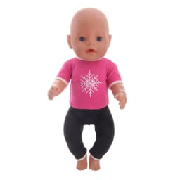 2 Pcs/Set Cute Pajamas Doll Accessories Clothes Dress For 18 Inch Girl Doll & 43 cm New Baby Doll,Our Generation,gifts