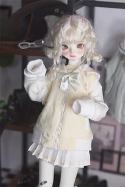 BJD/SD Doll Clothes 1/3 1/4 1/6 Girls Collar Sailor Sets Black Yellow Coats Dress Skirt Multi-color Doll Accessories (No Dolls)