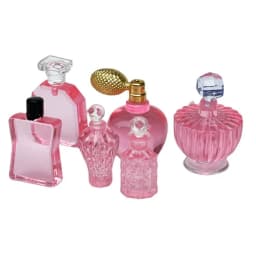 6Pcs/Set 1:12 Scale Perfume Model Doll House Pink/blue Perfume Model Perfume Miniature Furniture Model Mini Plastic