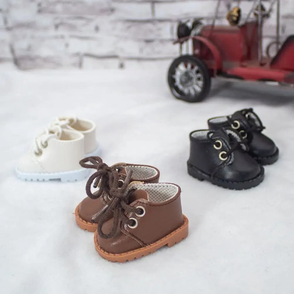 20cm Cotton Doll Shoes Clothes Accessories For 1/12 Dolls Casual Wear Leather Shoes Short Boots Fashion Sneakers DIY Doll Gift