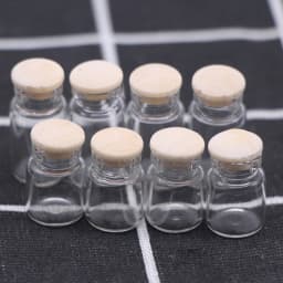 4pcs 1/12 Dollhouse Miniature Glass Mini Simulation Candy Jar Kitchen Food Storage Bottle Furniture Toys for Doll House Decor