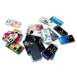 1/12 Dollhouse Mini Mobile Phone Model Dollhouse Simulation Cellphone Dolls House Decoration Accessories Pretend Play Toys