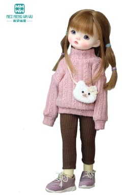 Fits 28cm-30cm 1/6 BJD Clothes YOSD Toys Spherical Joint Doll Fashion Pink Fruit Leggings