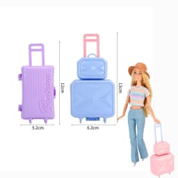 Doll Accessories Storage Box Hight 12-13cm Toy Outdoor Travel Pull Box 1Pcs