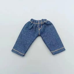 Fashion T-shirt Trousers For 1/11 OB11 Dolls For 1/12 Bjd/GSC Doll Clothes Denim Pants DIY Obitsu 11 Doll Clothes Accessories To