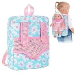 Fashion Newborn Backpack Doll Cute Flower Handbag for Girls Dolls Out Going Carry Bag Christmas Birthday Gift