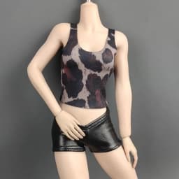 1/6 Miniature Doll Soldier Leopard Print Vest Trendy High Elastic Clothing For 30cm Doll Round Neck T-shirt Hiking Casual Tank