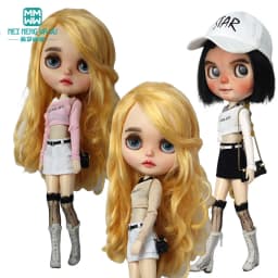 30cm Blyth Azone OB22 OB24 Doll Clothes Fashion T-shirts, Camisoles, Miniskirts Toys Gift