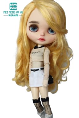 30cm Blyth Azone OB22 OB24 Doll Clothes Fashion T-shirts, Camisoles, Miniskirts Toys Gift
