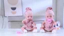 One Piece 12.6 Inches Newreborn Baby Doll Light Pink Color Clothes Vinyl Body 32cm Realistic Reborn Baby Dolls with Pacifier