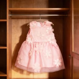 Adorable Pink Floral Doll Dress for 18-Inch American Dolls And 43-Cm Newborn Baby Girl Doll Clothes Suitable for OG Dolls
