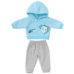 Kawaii Animal Hoodie Sweat Pants Suits for 16-18Inch 45cm Baby Doll Reborn Baby Doll Clothes Warm Clothing Accessories Girl Gift