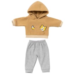 Kawaii Animal Hoodie Sweat Pants Suits for 16-18Inch 45cm Baby Doll Reborn Baby Doll Clothes Warm Clothing Accessories Girl Gift