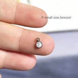 1Pc ob11 Miniature Toy Mini Necklace Pocket Watch for Doll 1/6 Figure Doll Accessories Dollhouse Decoration