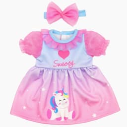 Winter Hoody Coat And Flower Strap Dress Pants Outfit for 43cm 18-Inch AG Girl Dolls Baby Doll Clothes Set