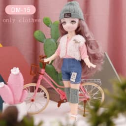 Skirt 30cm BJD Doll Clothes Colorful Kawaii 1/6 Bjd Doll Clothes Cute 3D Simulated Eye 11 Inch BJD Dolls Dress 11 Inch Doll