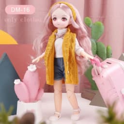 Skirt 30cm BJD Doll Clothes Colorful Kawaii 1/6 Bjd Doll Clothes Cute 3D Simulated Eye 11 Inch BJD Dolls Dress 11 Inch Doll