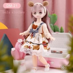 Skirt 30cm BJD Doll Clothes Colorful Kawaii 1/6 Bjd Doll Clothes Cute 3D Simulated Eye 11 Inch BJD Dolls Dress 11 Inch Doll