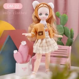 Skirt 30cm BJD Doll Clothes Colorful Kawaii 1/6 Bjd Doll Clothes Cute 3D Simulated Eye 11 Inch BJD Dolls Dress 11 Inch Doll