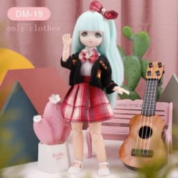 Skirt 30cm BJD Doll Clothes Colorful Kawaii 1/6 Bjd Doll Clothes Cute 3D Simulated Eye 11 Inch BJD Dolls Dress 11 Inch Doll