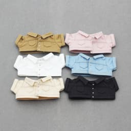 Mini Doll'S Clothes Outfit Accessories For 15-17cm Labubu V1 V2 and 10cm cotton doll Denim shorts jacket Clothing Gift